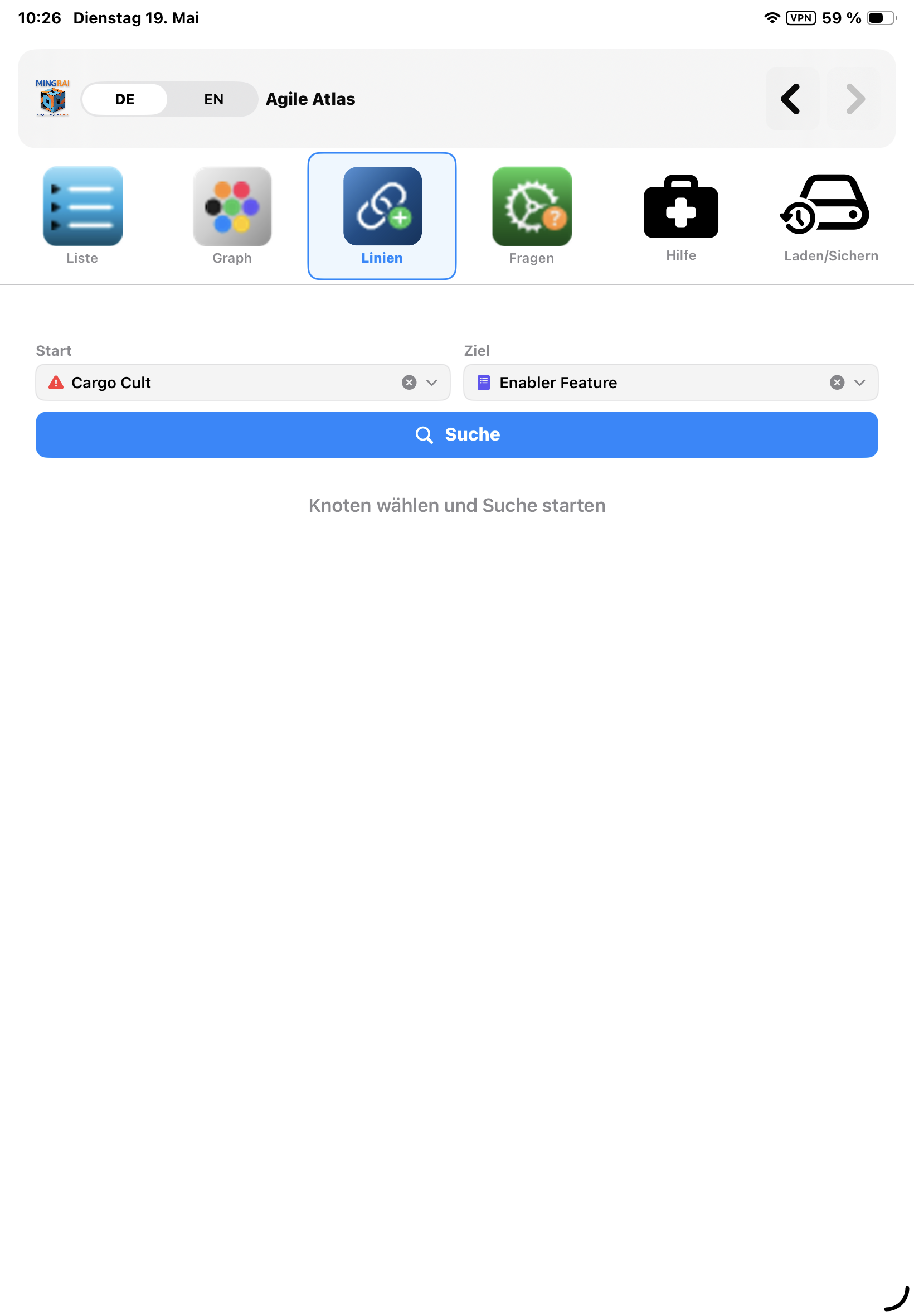 Path navigation search