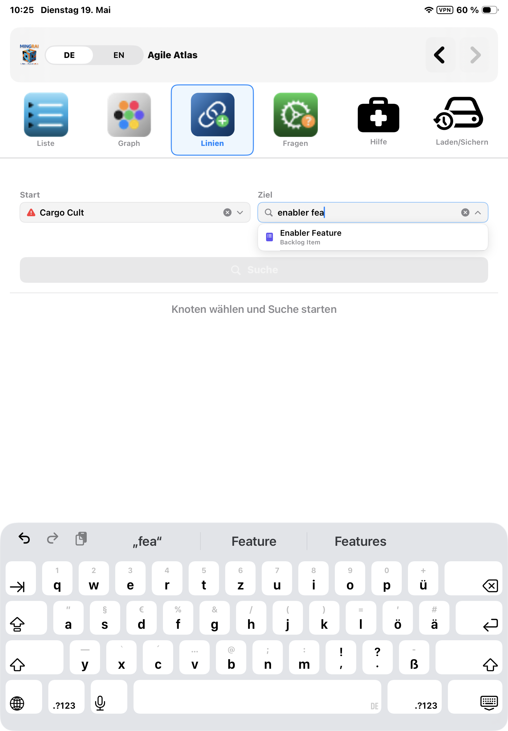 Path navigation selection
